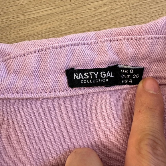 Cropped Purple Nasty Gal Denim Jacket - Picture 3 of 3
